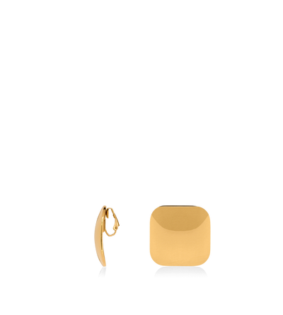 VINTAGE GOLD BRASS AMY EARRINGS image number 1