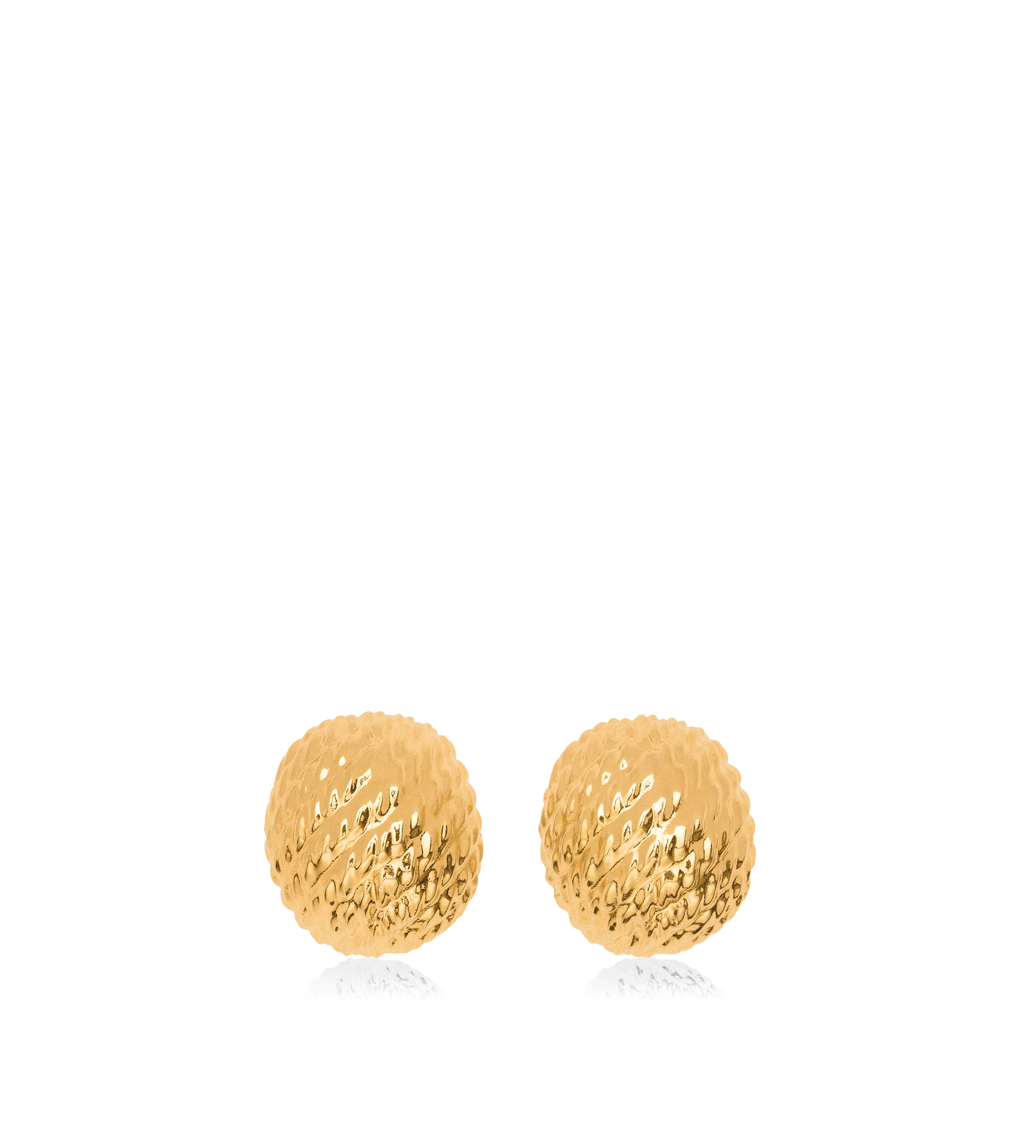 VINTAGE GOLD BRASS SANDY EARRINGS