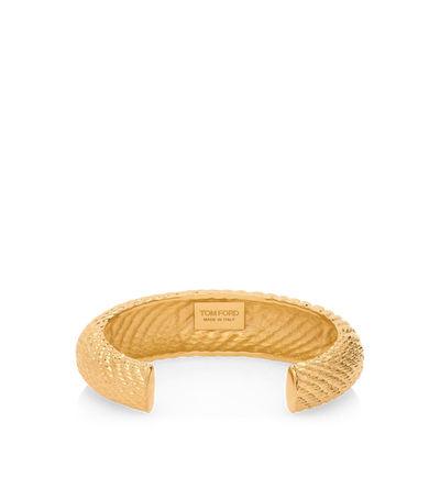 VINTAGE GOLD BRASS SANDY CUFF image number 1
