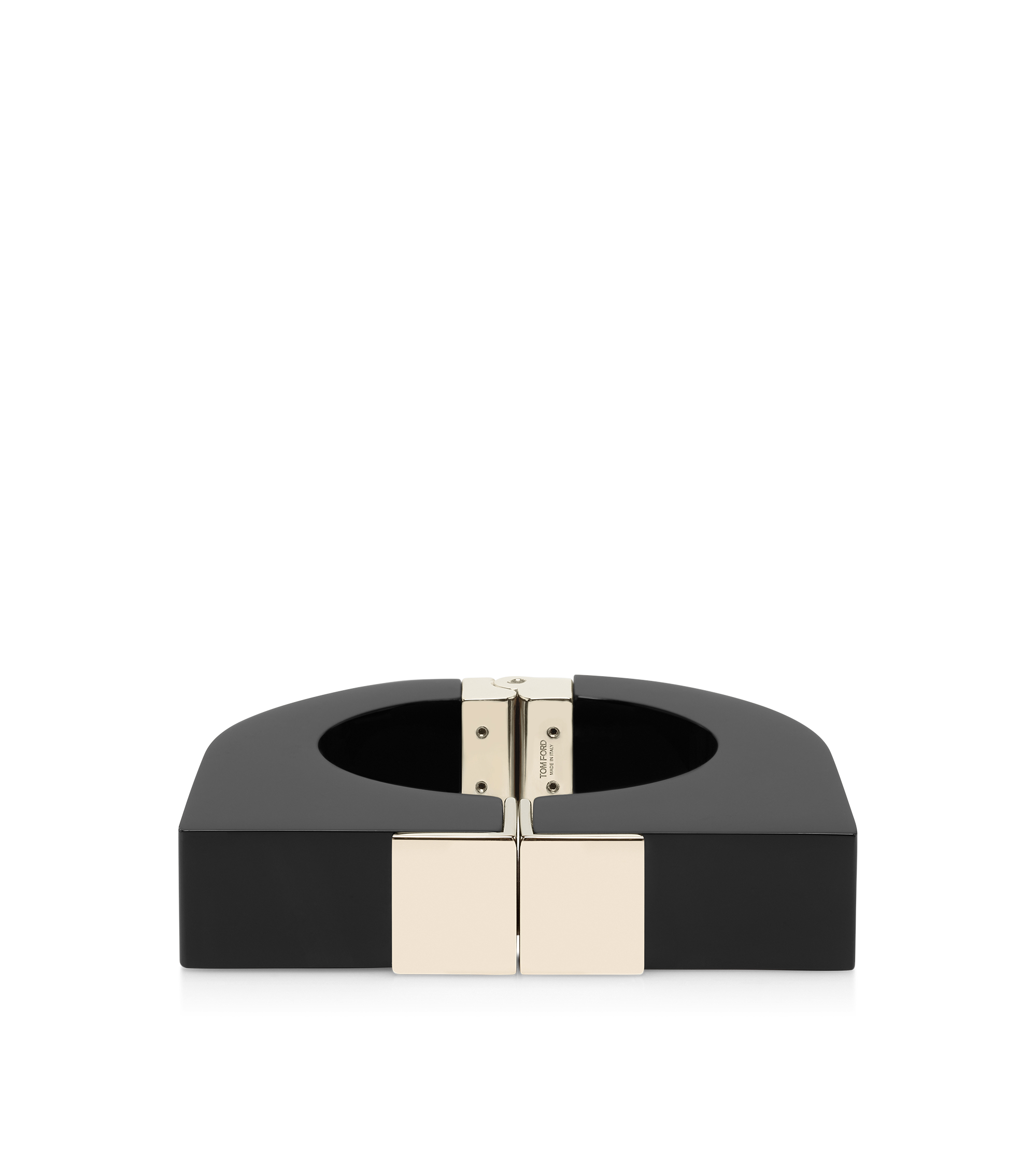 PLEXIGLASS AND BRASS DECO BRACELET