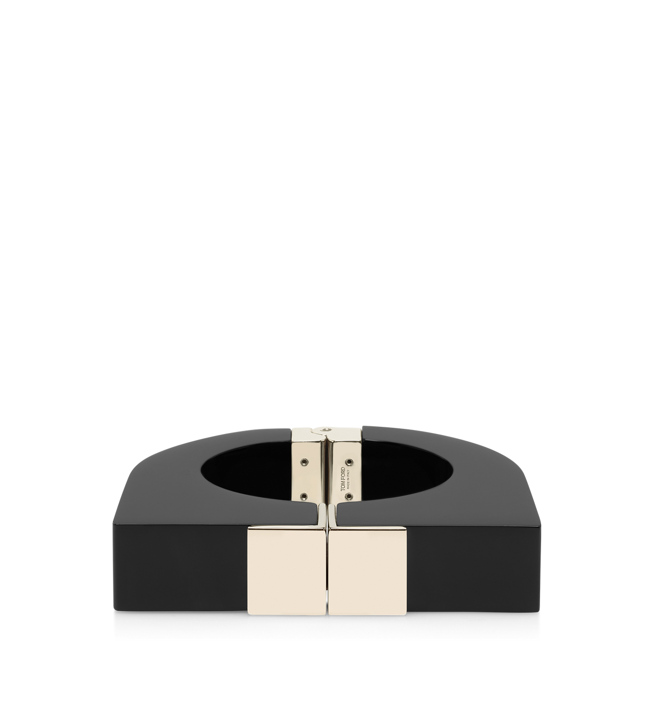 PLEXIGLASS AND BRASS DECO BRACELET image number 0