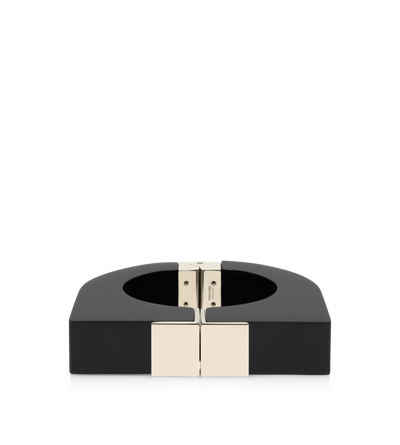 PLEXIGLASS AND BRASS DECO BRACELET image number 0