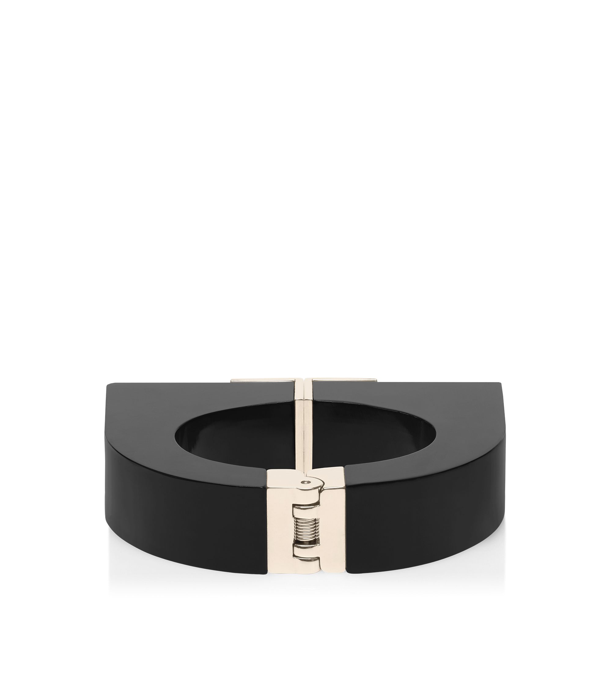 PLEXIGLASS AND BRASS DECO BRACELET