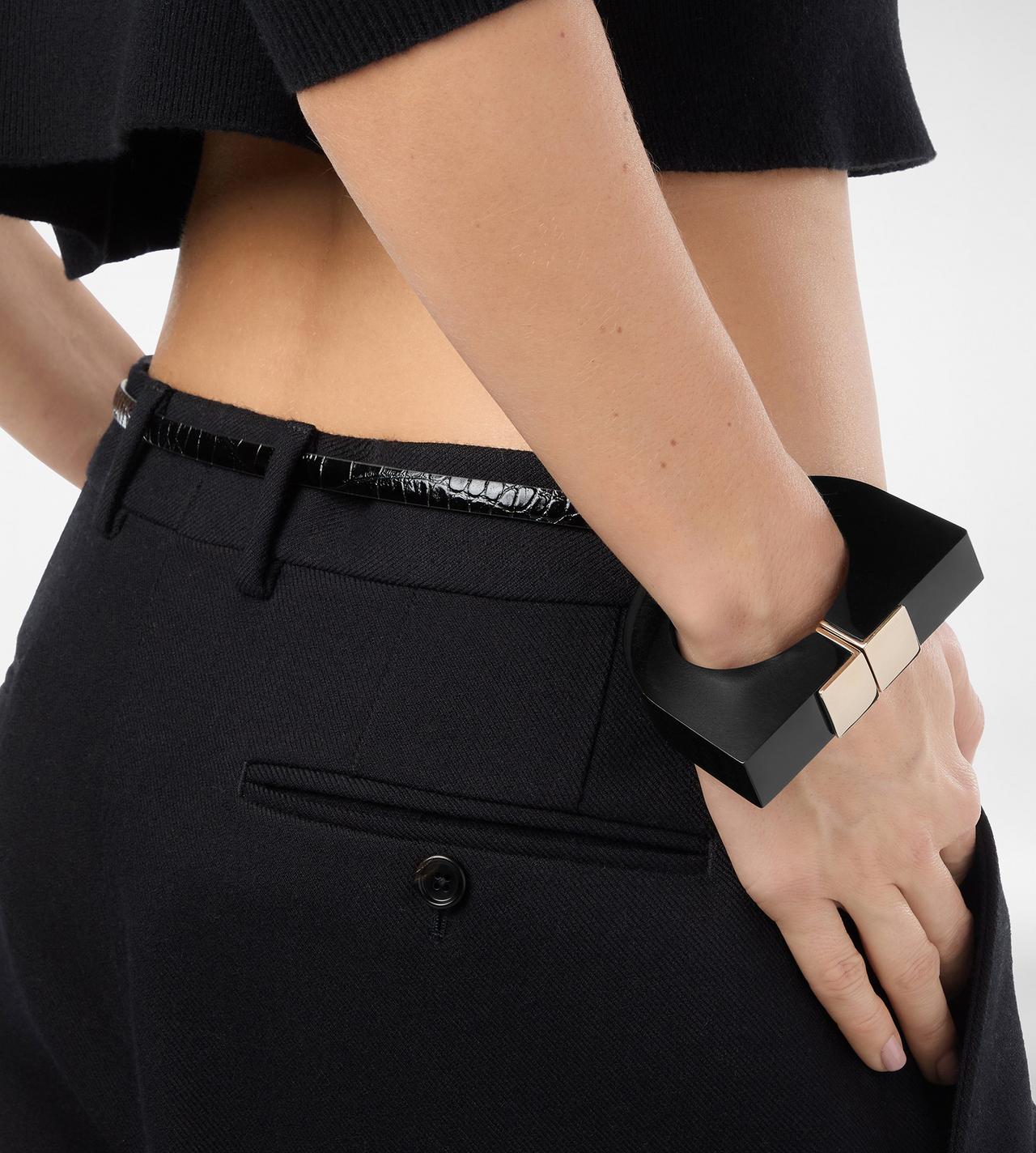 PLEXIGLASS AND BRASS DECO BRACELET image number 2