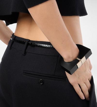 PLEXIGLASS AND BRASS DECO BRACELET image number 2