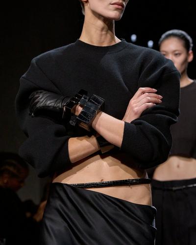 PLEXIGLASS AND BRASS DECO BRACELET image number 3