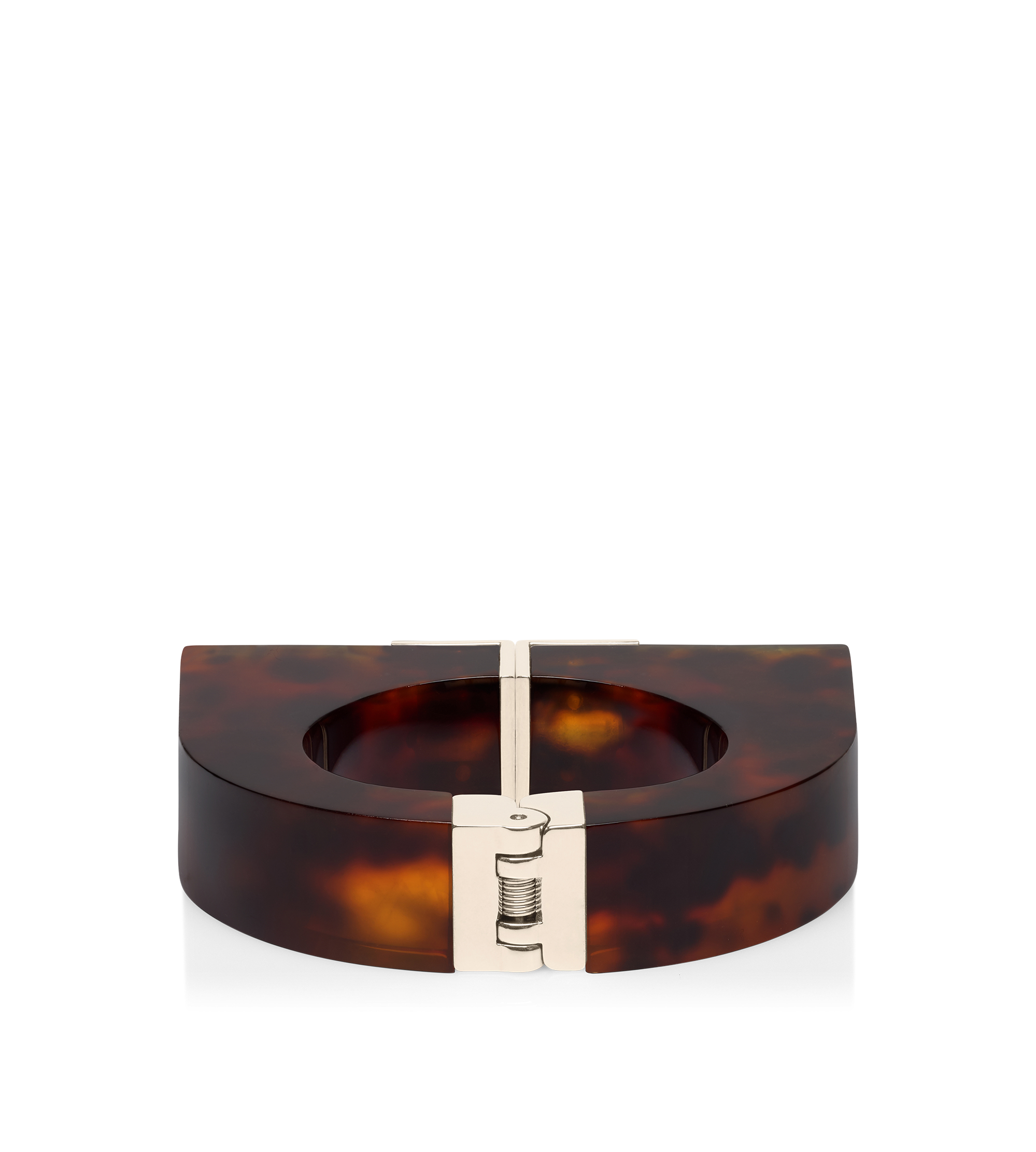 PLEXIGLASS AND BRASS DECO BRACELET