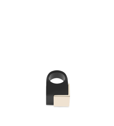 PLEXIGLASS + BRASS DECO RING image number 0