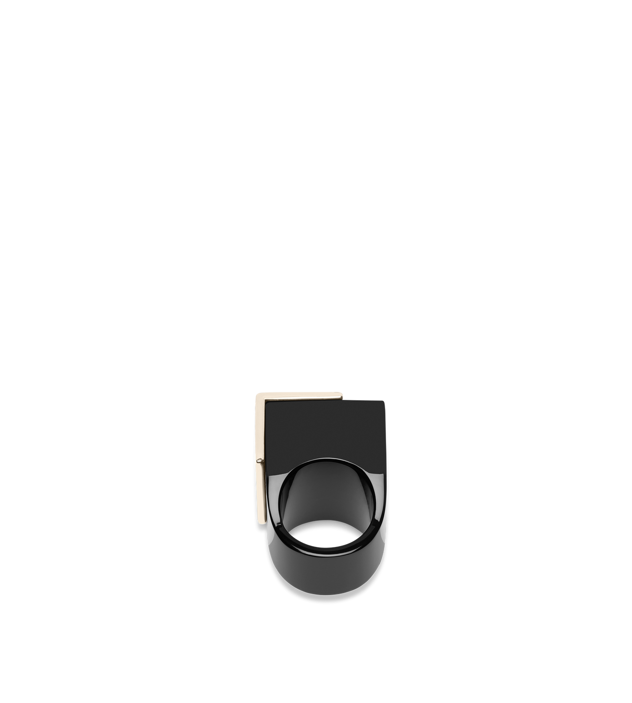PLEXIGLASS + BRASS DECO RING image number 1