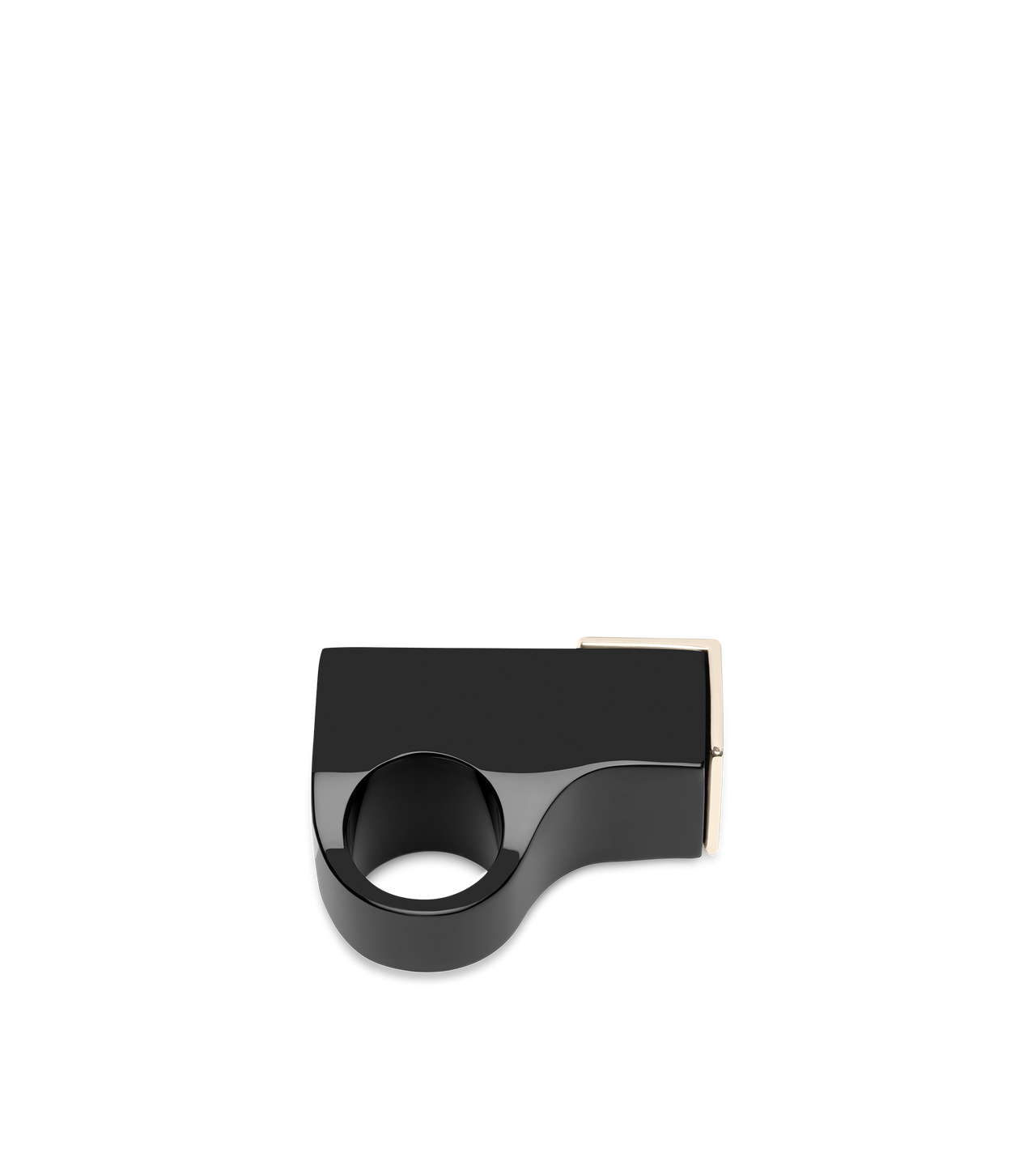 PLEXIGLASS + BRASS DECO RING image number 1