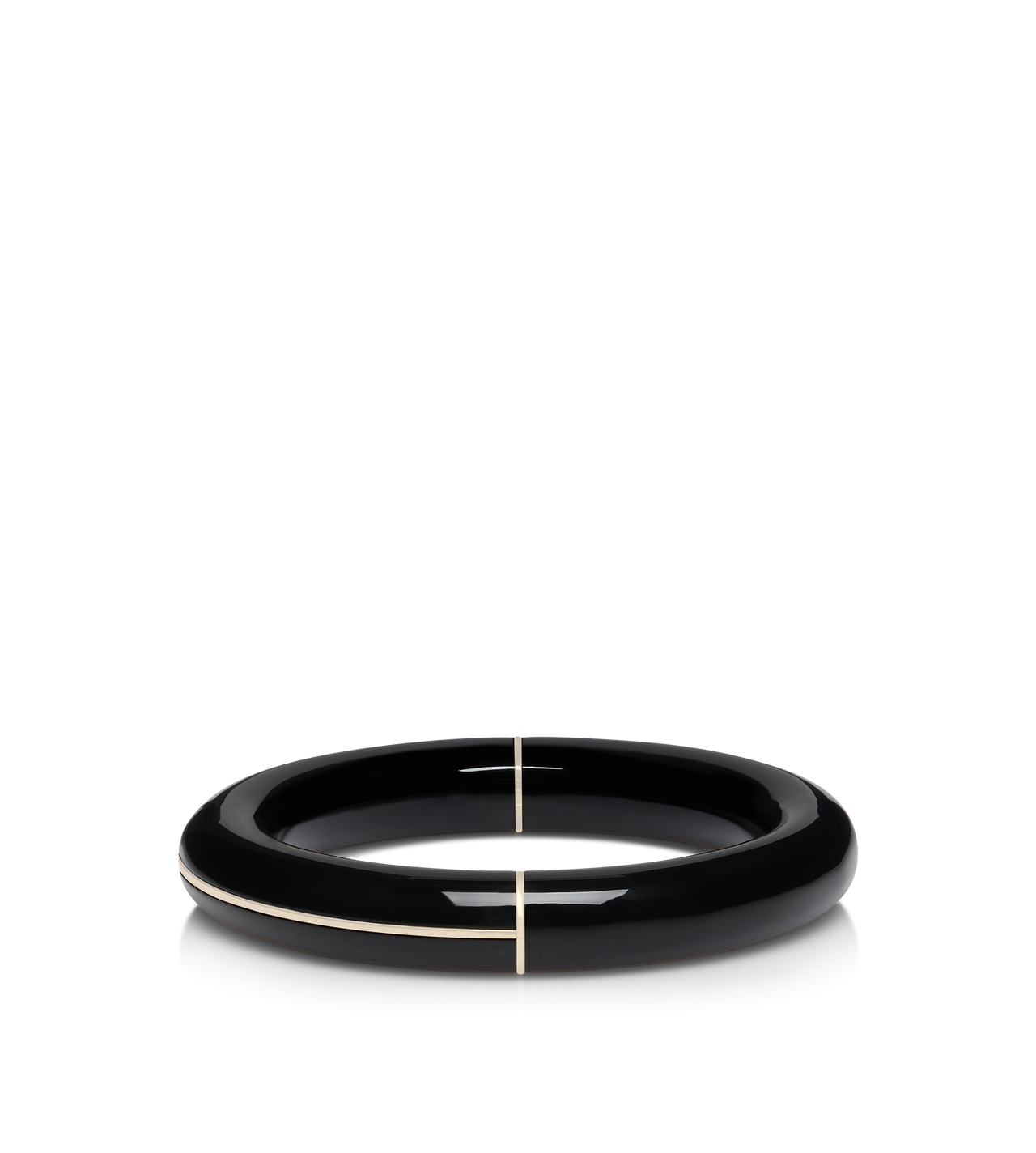 TOM FORD PLEXIGLASS BLACK PLEXIGLASS AURA BANGLE