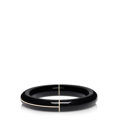 TOM FORD PLEXIGLASS BLACK PLEXIGLASS AURA BANGLE