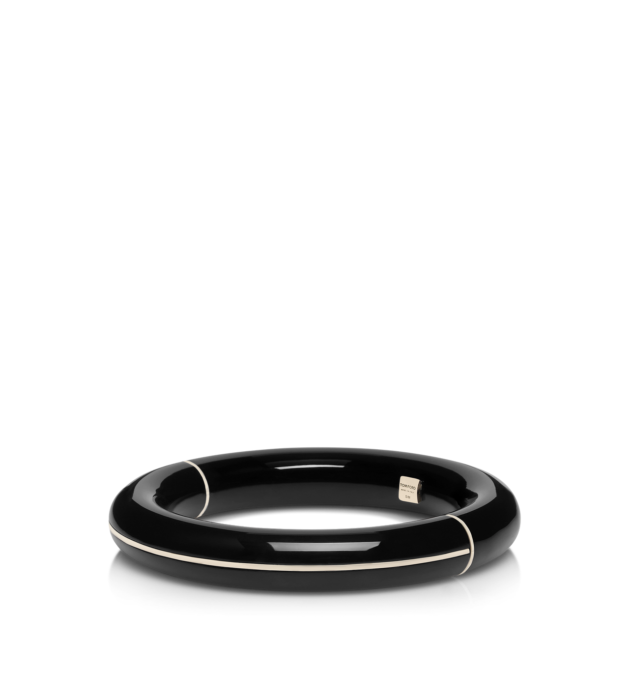 TOM FORD PLEXIGLASS BLACK PLEXIGLASS AURA BANGLE