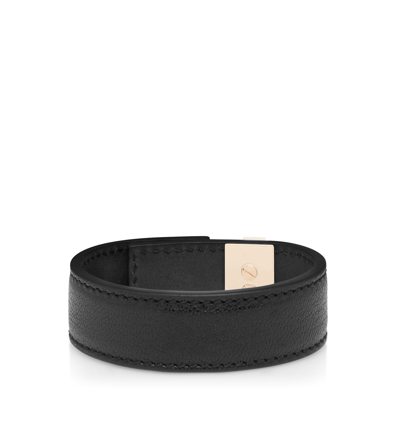 SUPPLE GRAIN LEATHER T LATCH BRACELET image number 1