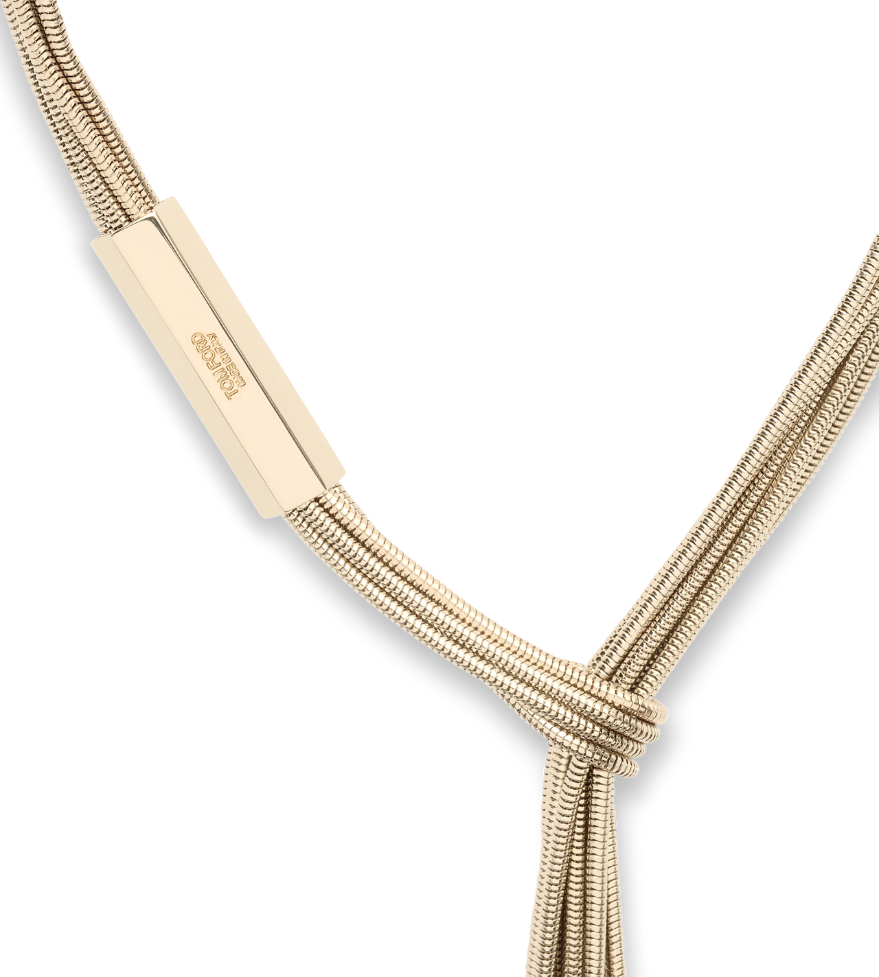 BRASS AXIS NECKLACE image number 1