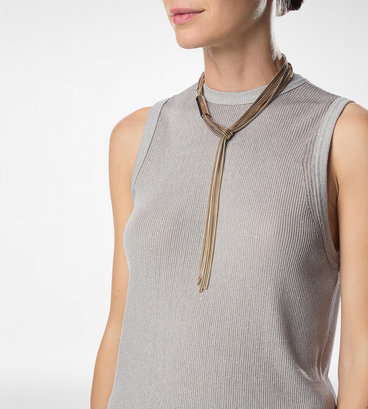 BRASS AXIS NECKLACE image number 2