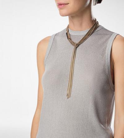 BRASS AXIS NECKLACE image number 2