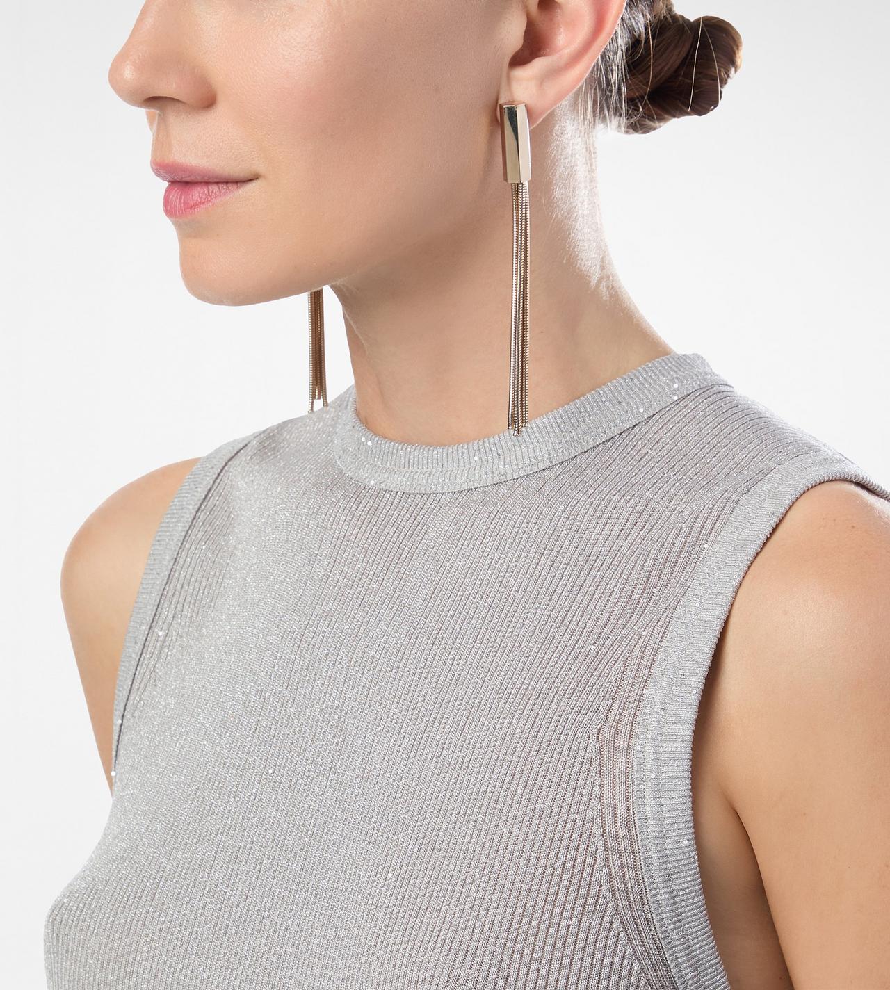 BRASS AXIS EARRINGS image number 2