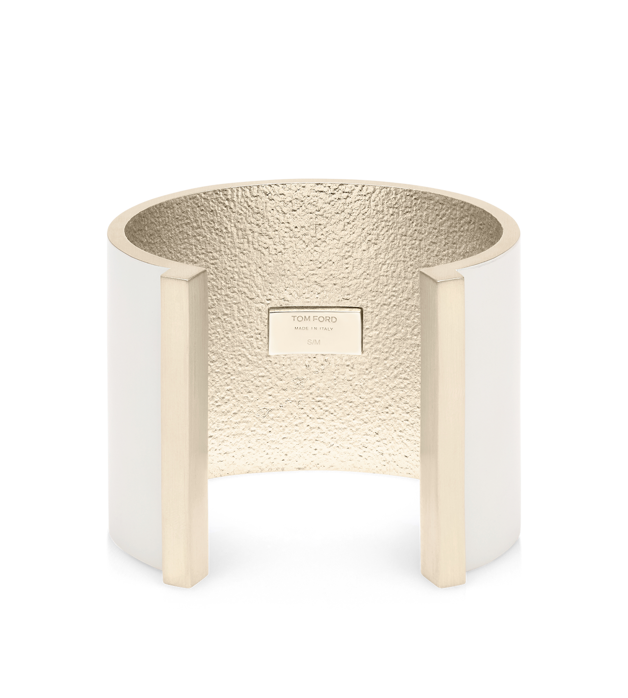 TOM FORD BRASS WHITE PEARL MATTE LACQUERED BRASS FERA CUFF