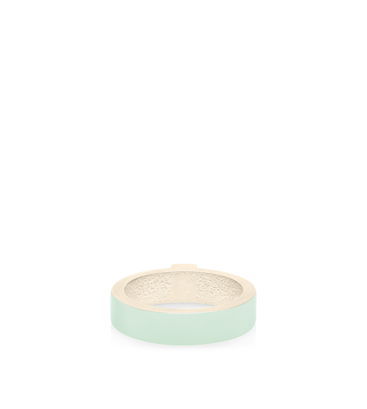 TOM FORD  LIGHT MINT MATTE LACQUERED BRASS FERA THIN RING