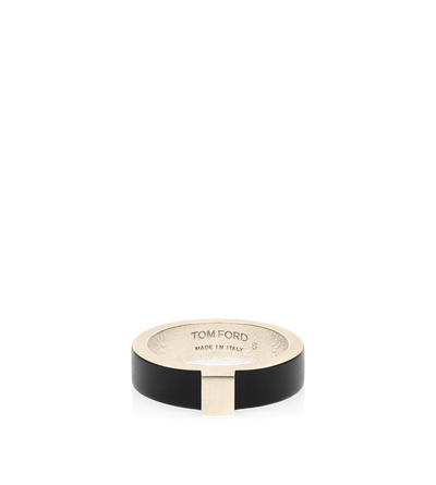 TOM FORD  BLACK ANELLO SOTTILE FERA IN OTTONE LACCATO OPACO