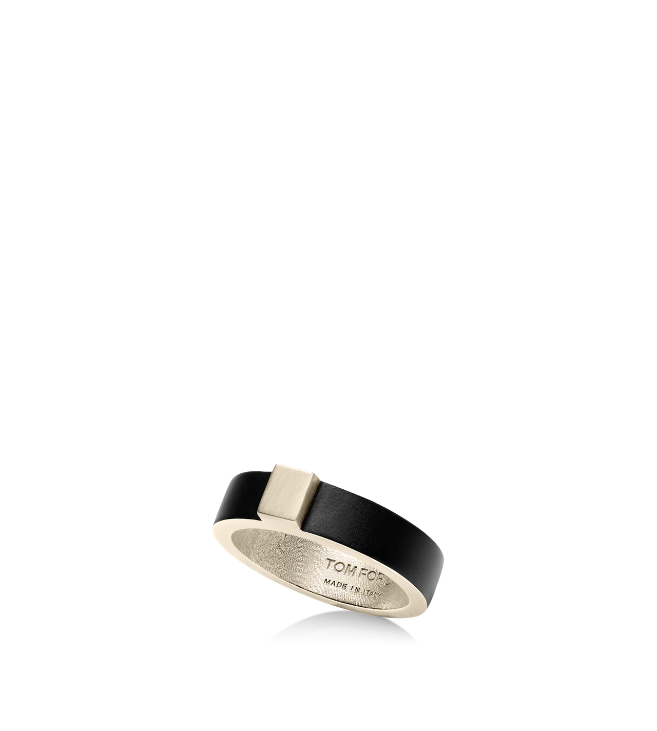 TOM FORD  BLACK ANELLO SOTTILE FERA IN OTTONE LACCATO OPACO