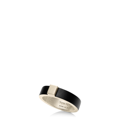 TOM FORD  BLACK ANELLO SOTTILE FERA IN OTTONE LACCATO OPACO