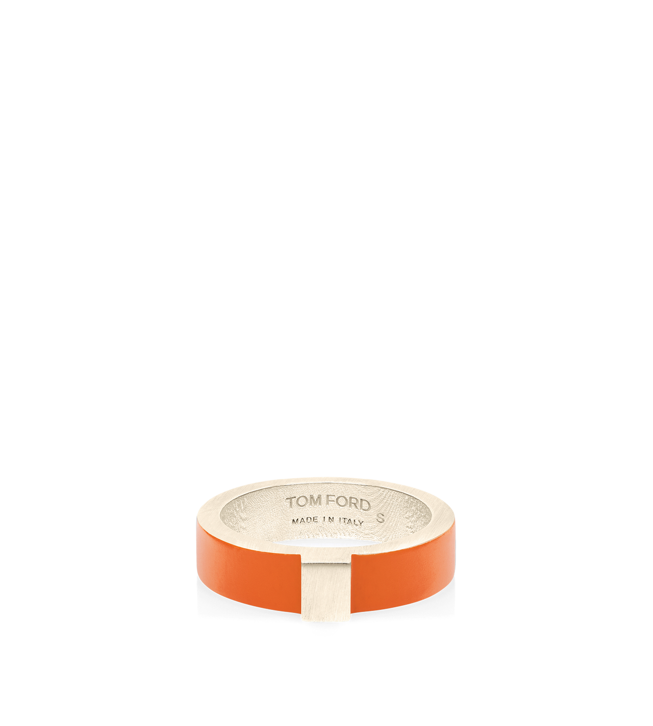 TOM FORD  ORANGE POPPY ANELLO SOTTILE FERA IN OTTONE LACCATO OPACO