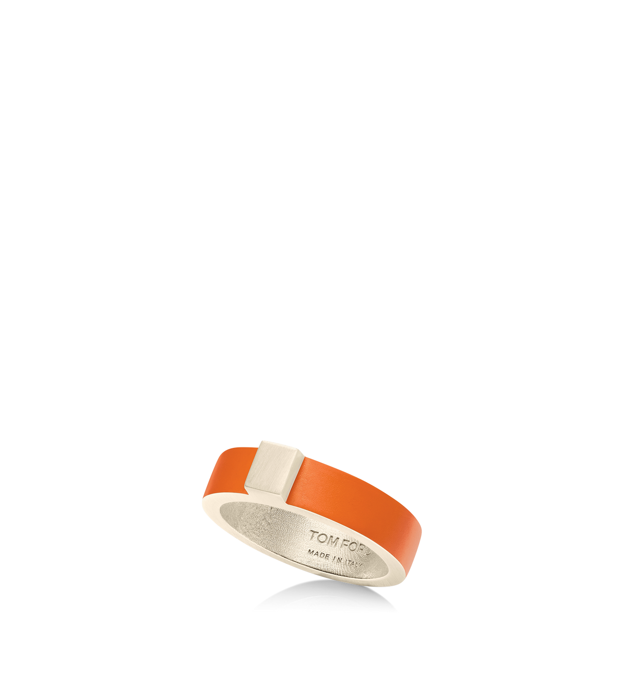 TOM FORD  ORANGE POPPY ANELLO SOTTILE FERA IN OTTONE LACCATO OPACO