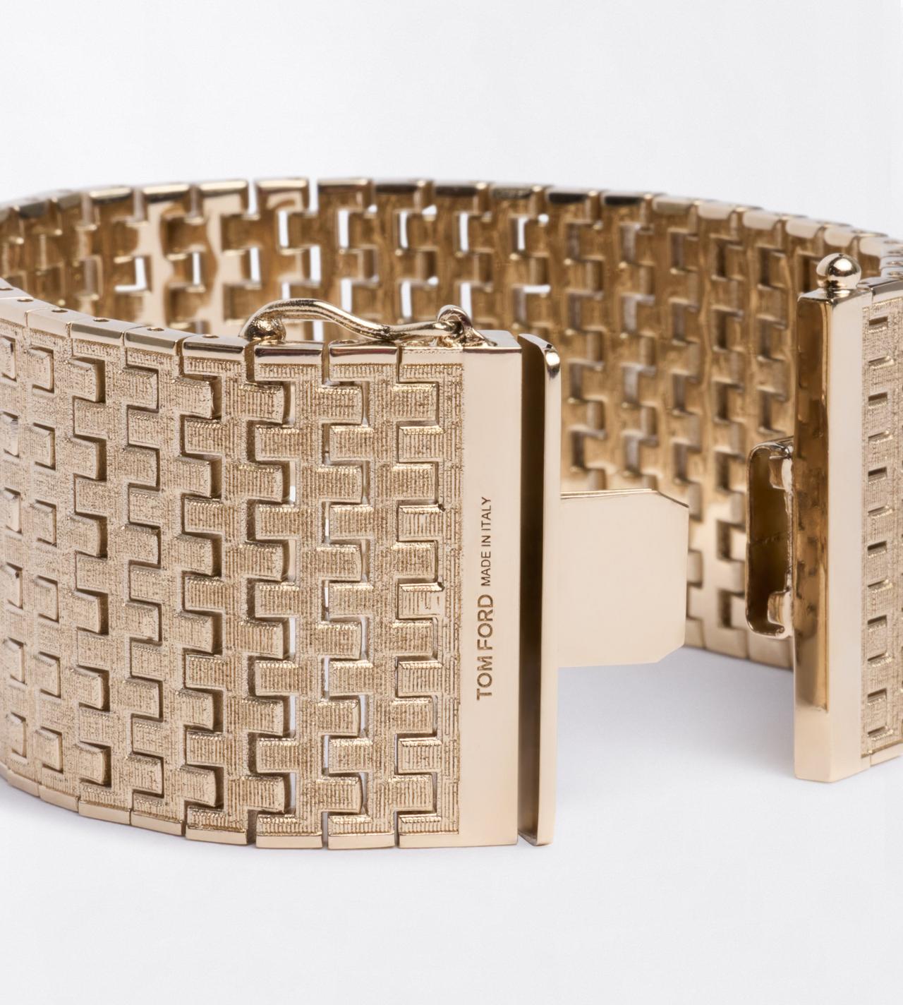TOM FORD BRASS PALE GOLD BRASS AION BRACELET