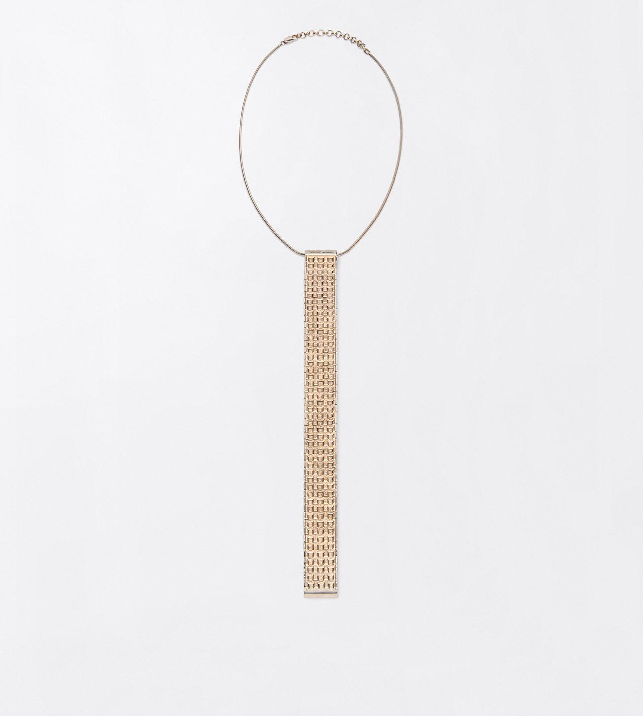 TOM FORD BRASS PALE GOLD BRASS AION NECKLACE