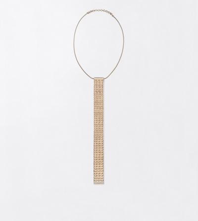 TOM FORD BRASS PALE GOLD BRASS AION NECKLACE