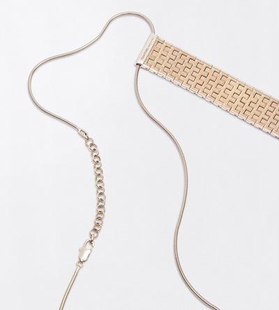 TOM FORD BRASS PALE GOLD BRASS AION NECKLACE