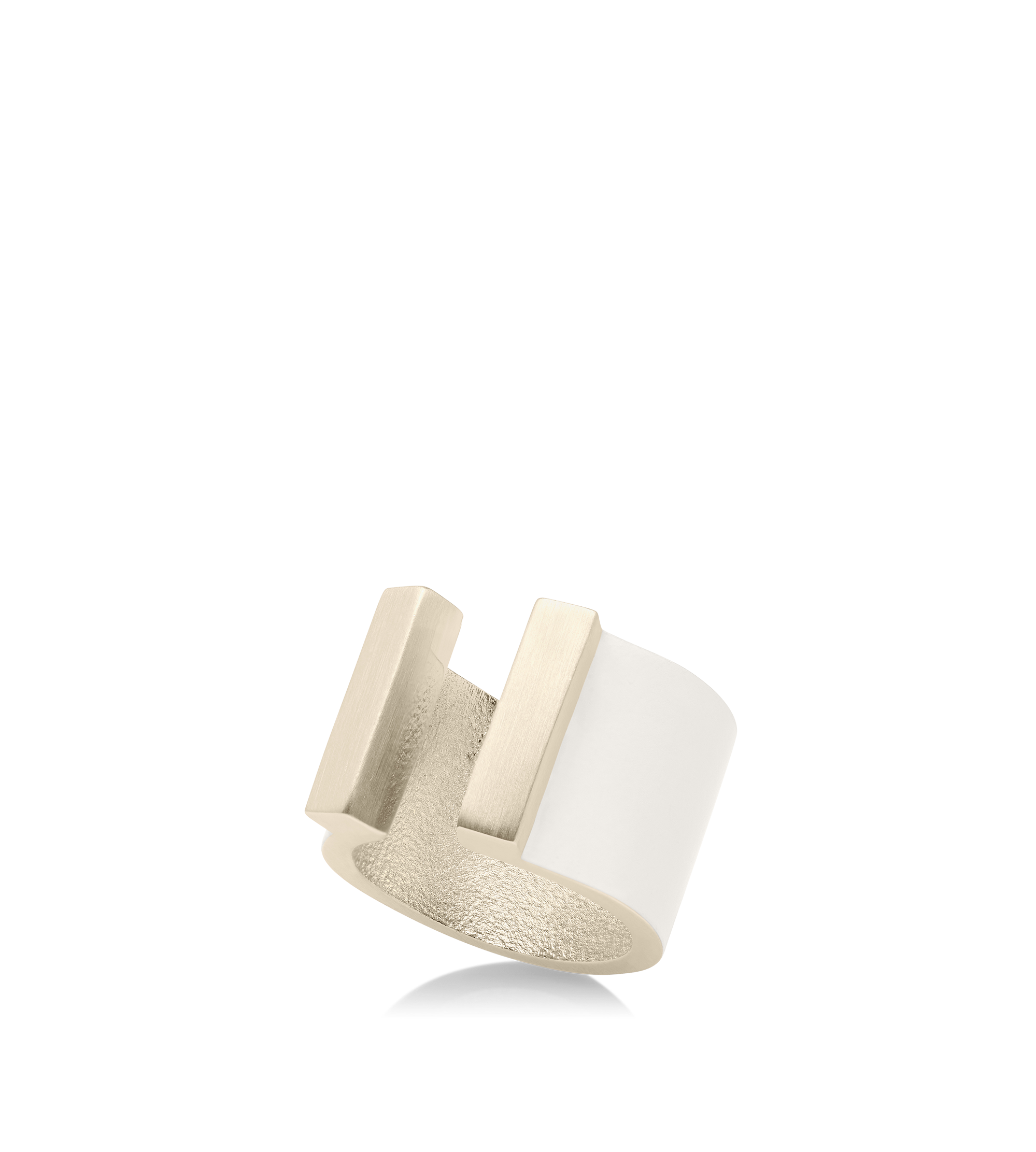 BAGUE OUVERTE FERA EN CUIVRE LAQU&Eacute; MAT