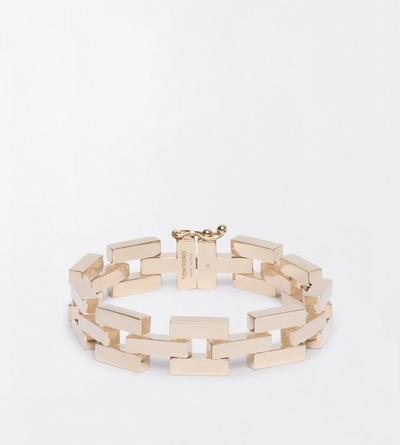 TOM FORD BRASS PALE GOLD BRASS LIA BRACELET