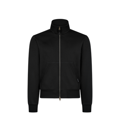 TECHNICAL COTTON ZIP THROUGH