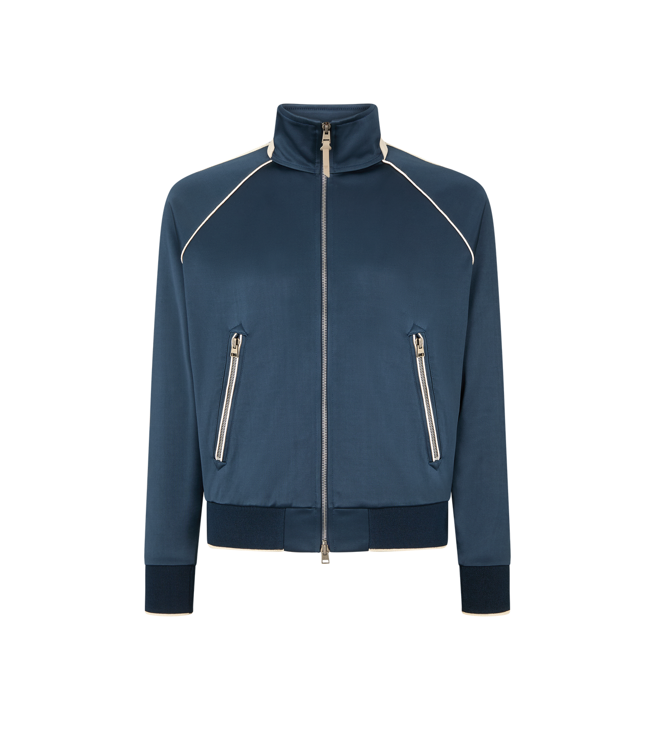 CONTRAST SIDE STRIPE ZIP THROUGH image number 0