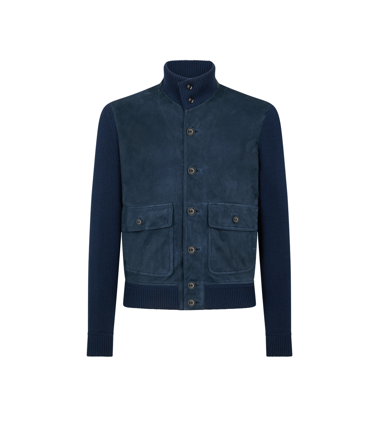 SUEDE FRONT MERINO BLOUSON image number 0