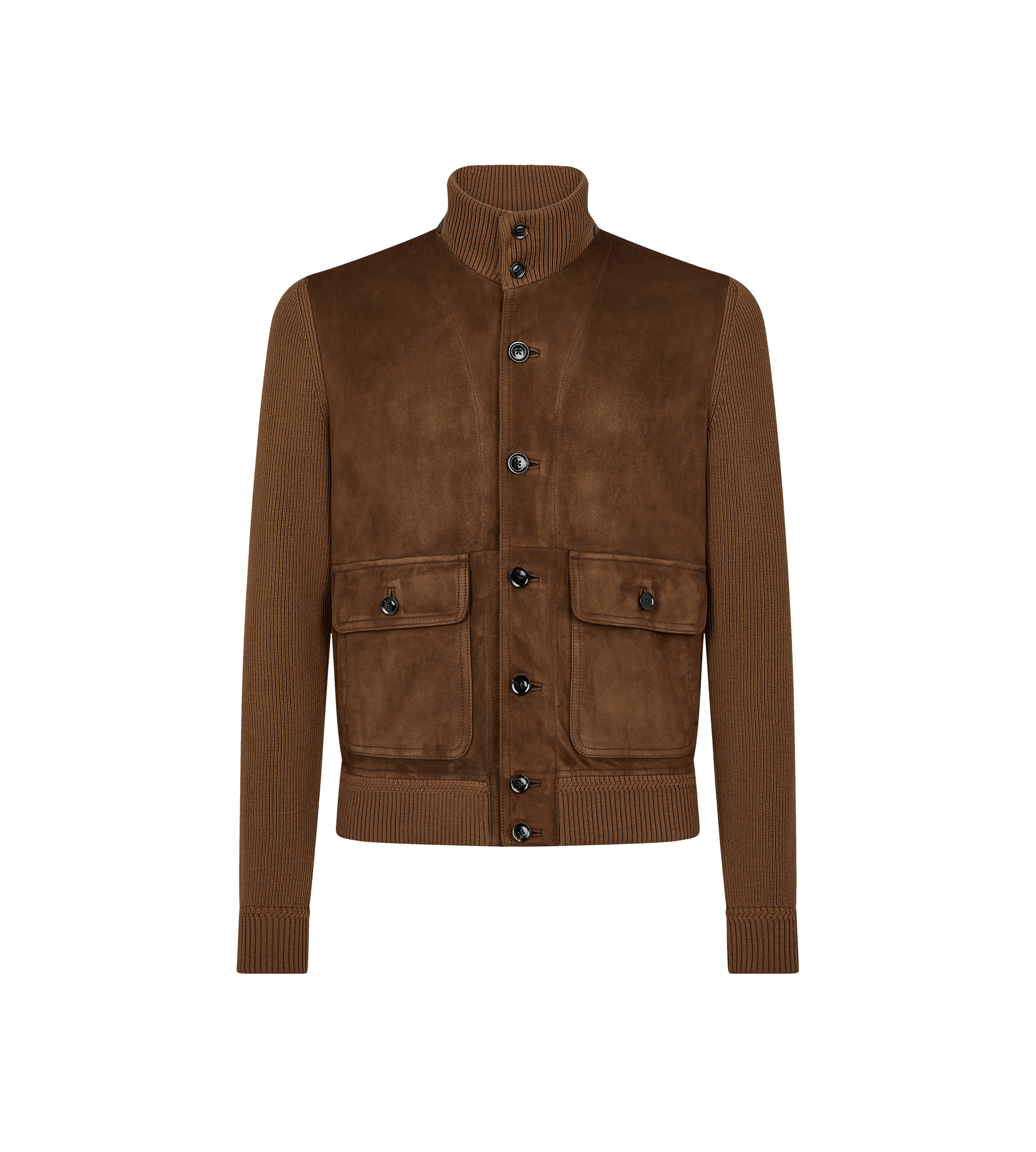 SUEDE FRONT MERINO BLOUSON