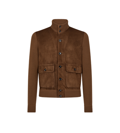 SUEDE FRONT MERINO BLOUSON image number 0