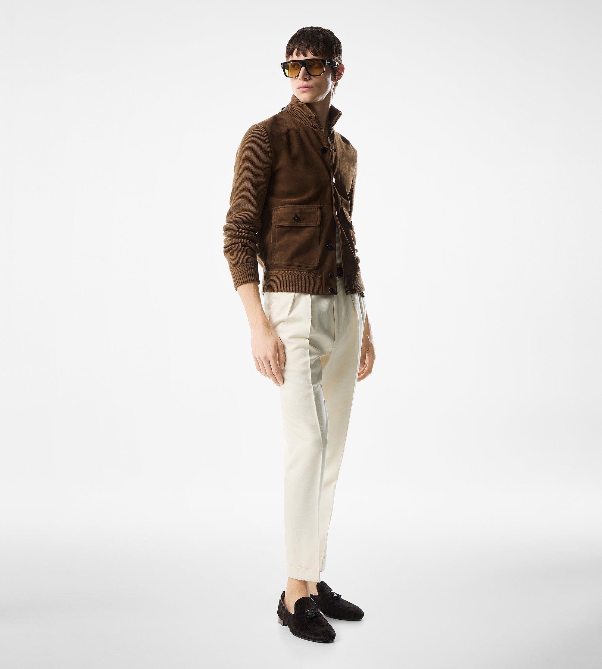 SUEDE FRONT MERINO BLOUSON