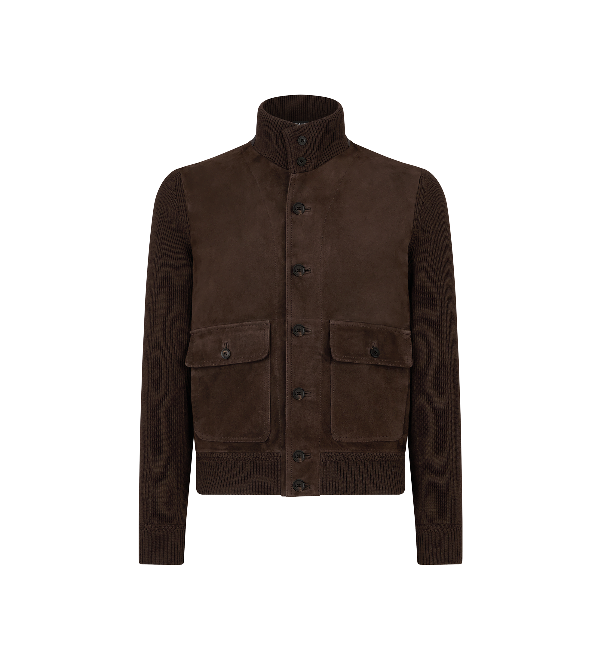 SUEDE FRONT MERINO BLOUSON