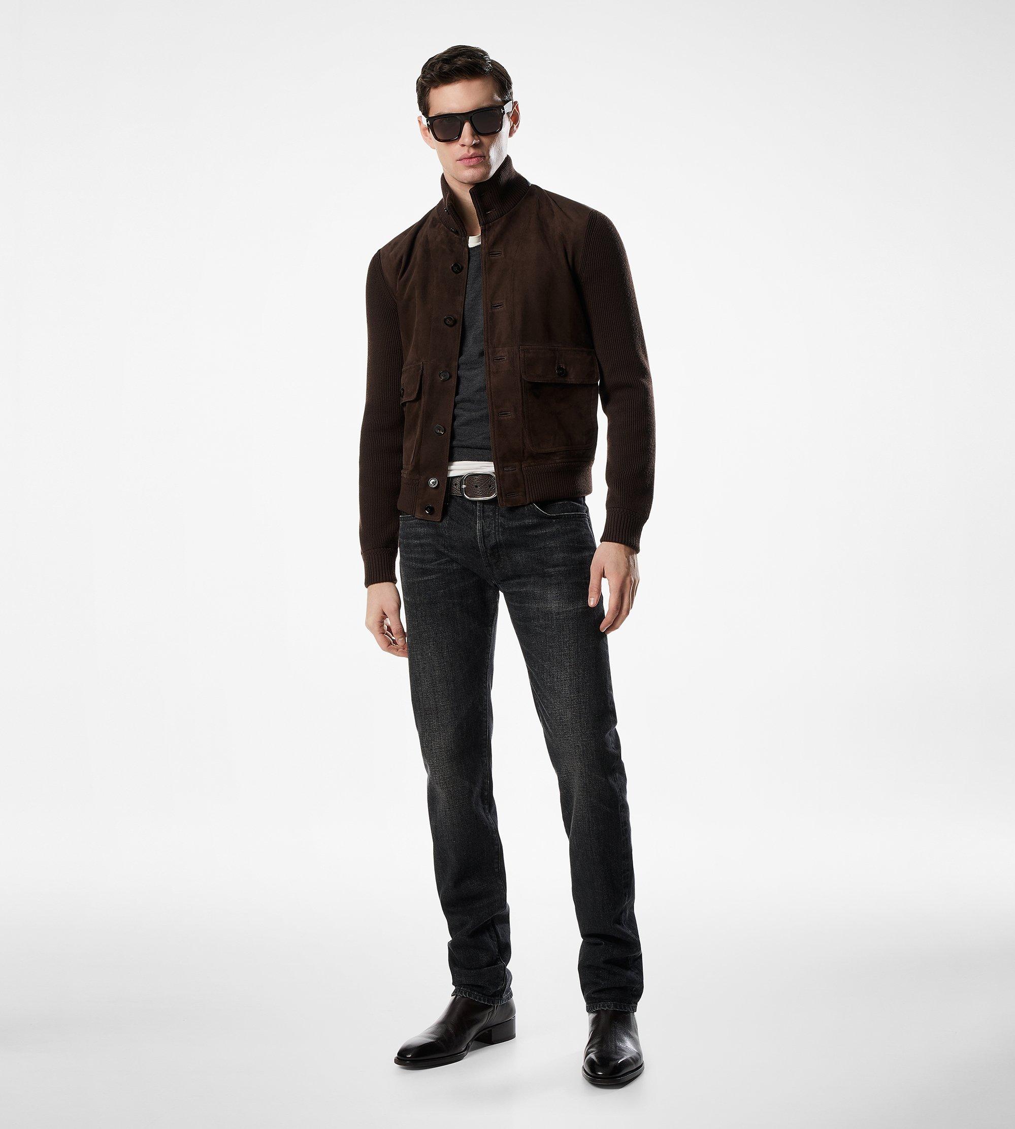 SUEDE FRONT MERINO BLOUSON
