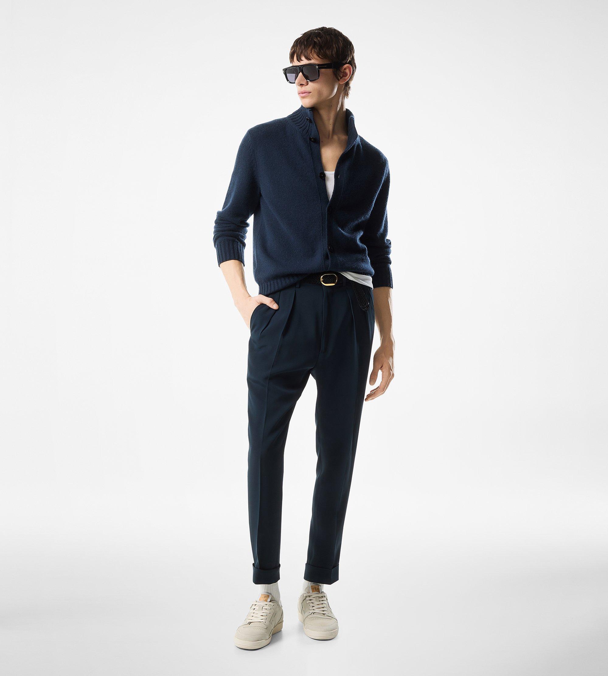 WOOL CASHMERE MOHAIR BUTTON THROUGH
