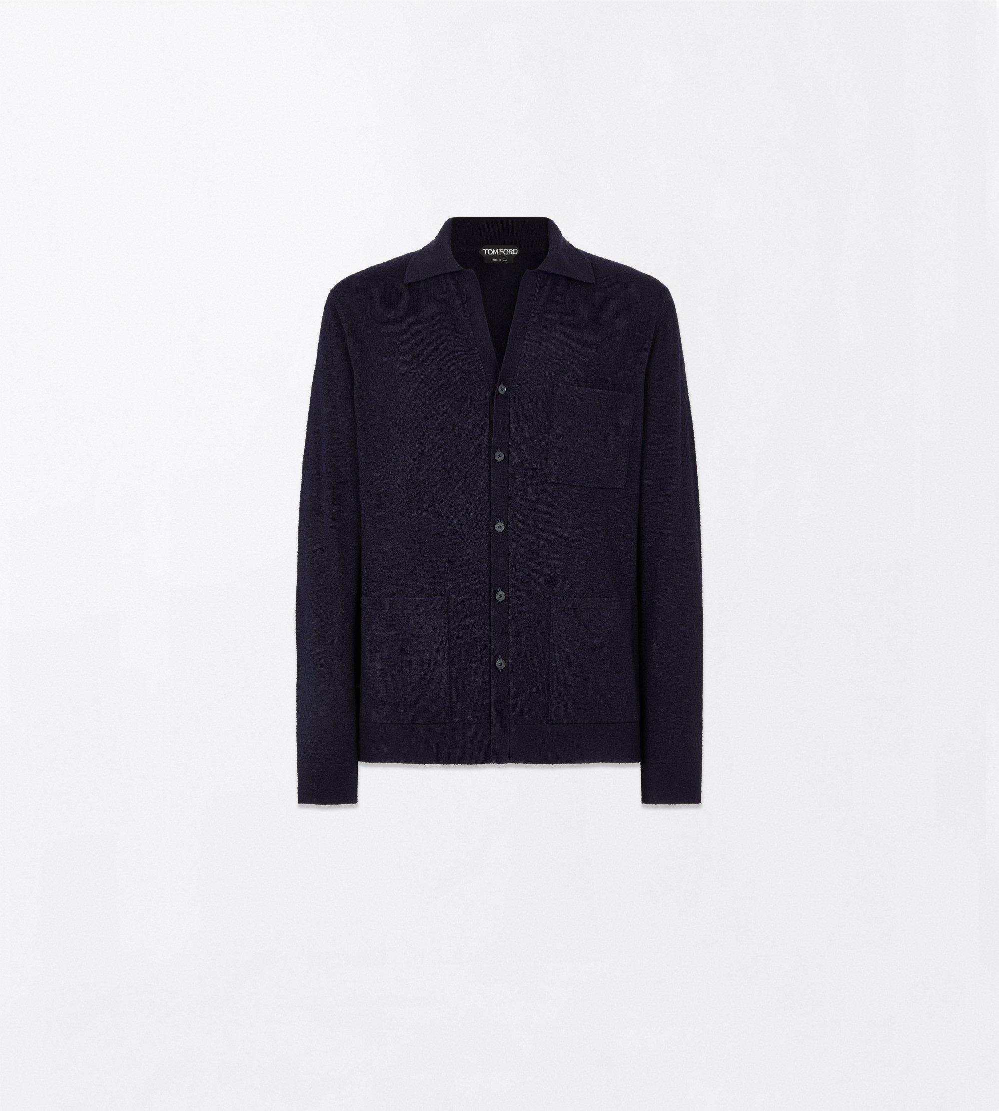CASHMERE SILK BOUCL&Eacute; SHIRT
