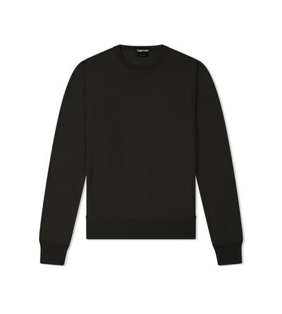 FINE GAUGE CASHMERE SILK CREW NECK