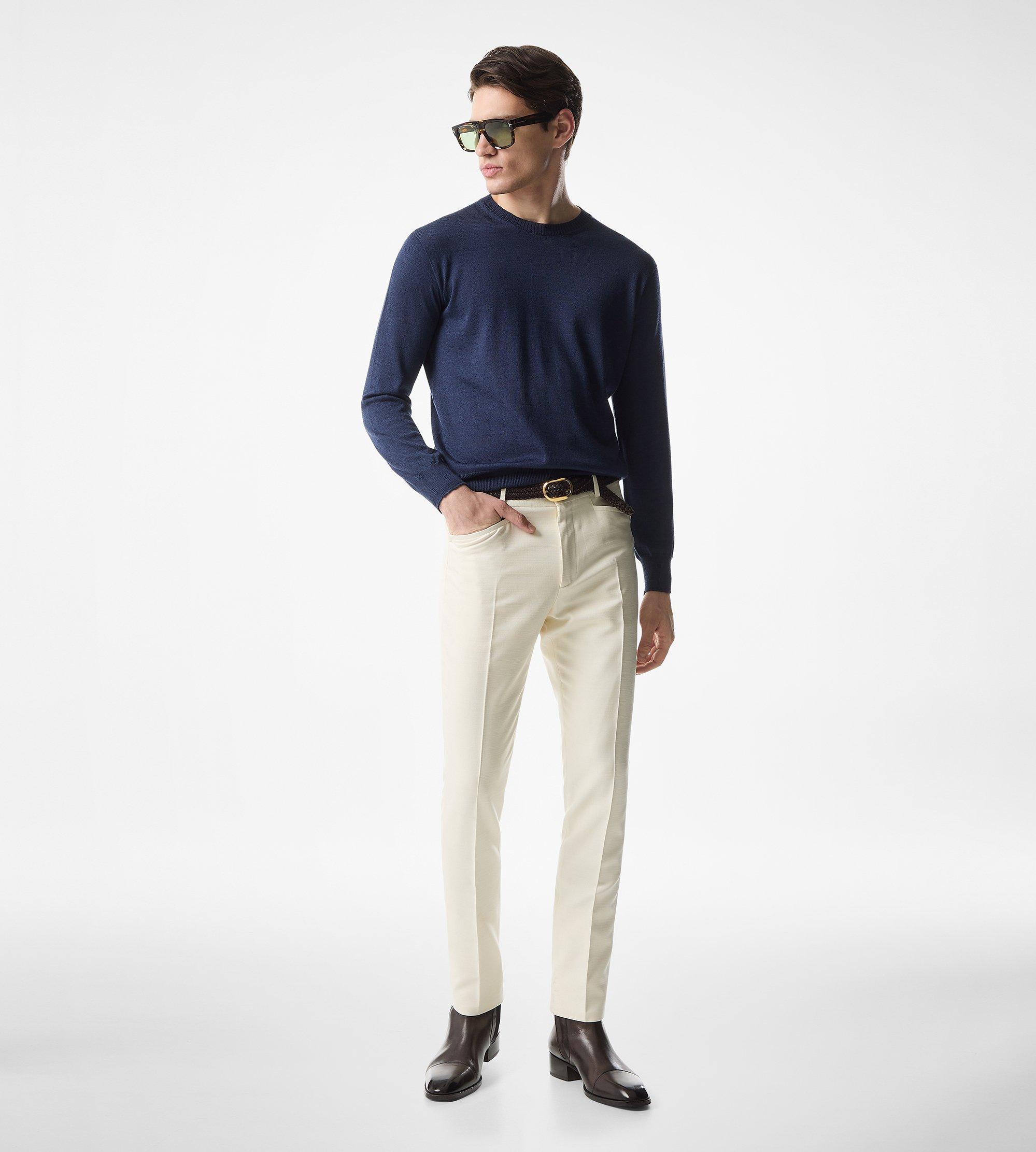SEAMLESS ALPACA SILK CREW NECK