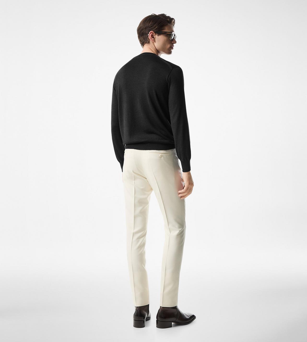 SEAMLESS ALPACA SILK CREW NECK image number 2