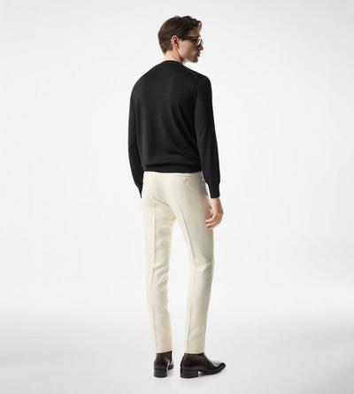 SEAMLESS ALPACA SILK CREW NECK image number 2