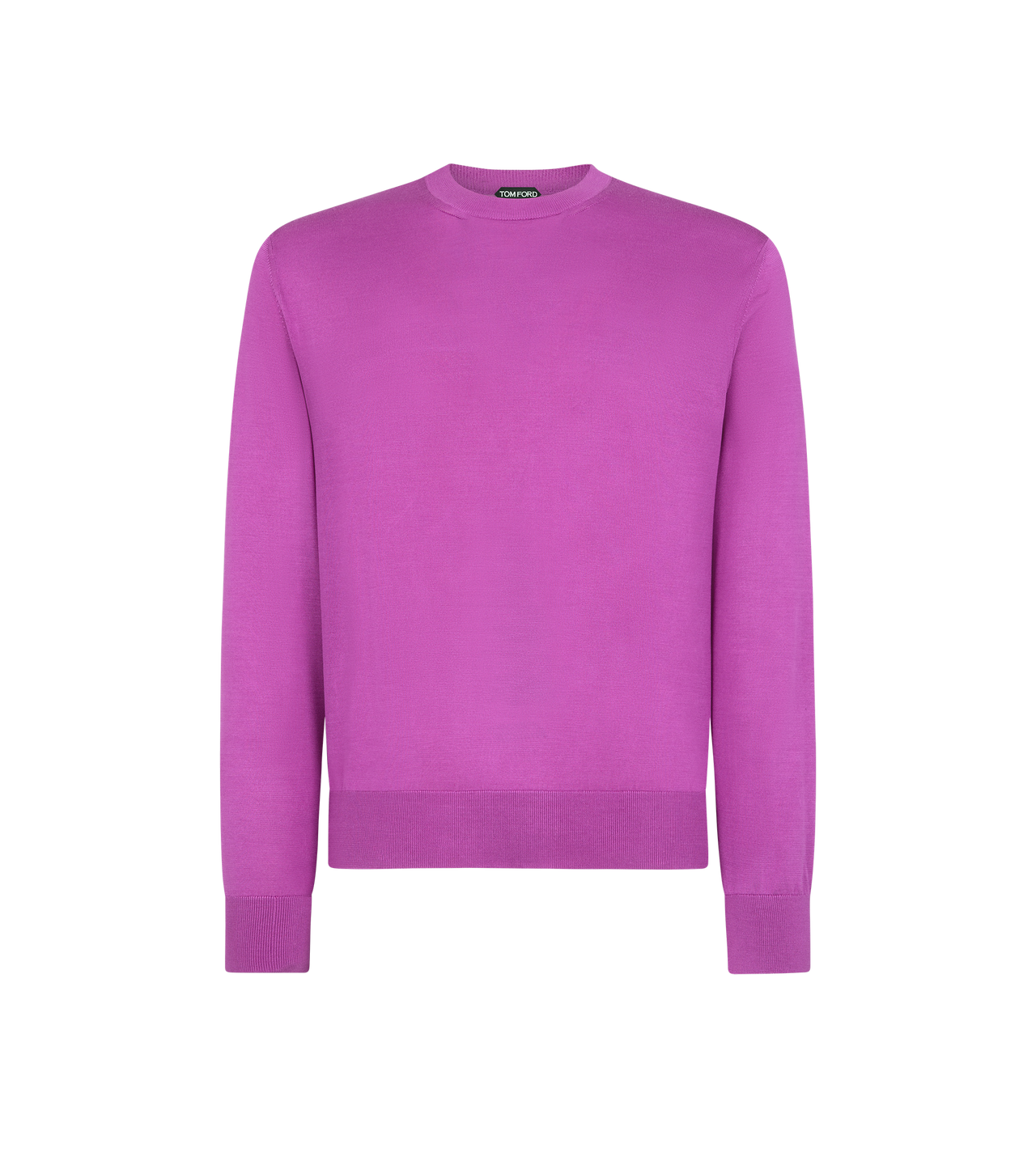 TOM FORD SILK BRIGHT MAUVE CUELLO REDONDO DE SEDA FLUIDA